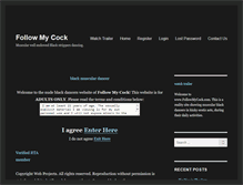 Tablet Screenshot of followmycock.com